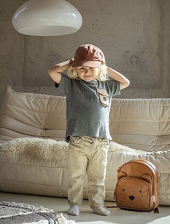 Zaino per bambini color sabbia beary excited, kidzroom | Kidzroom