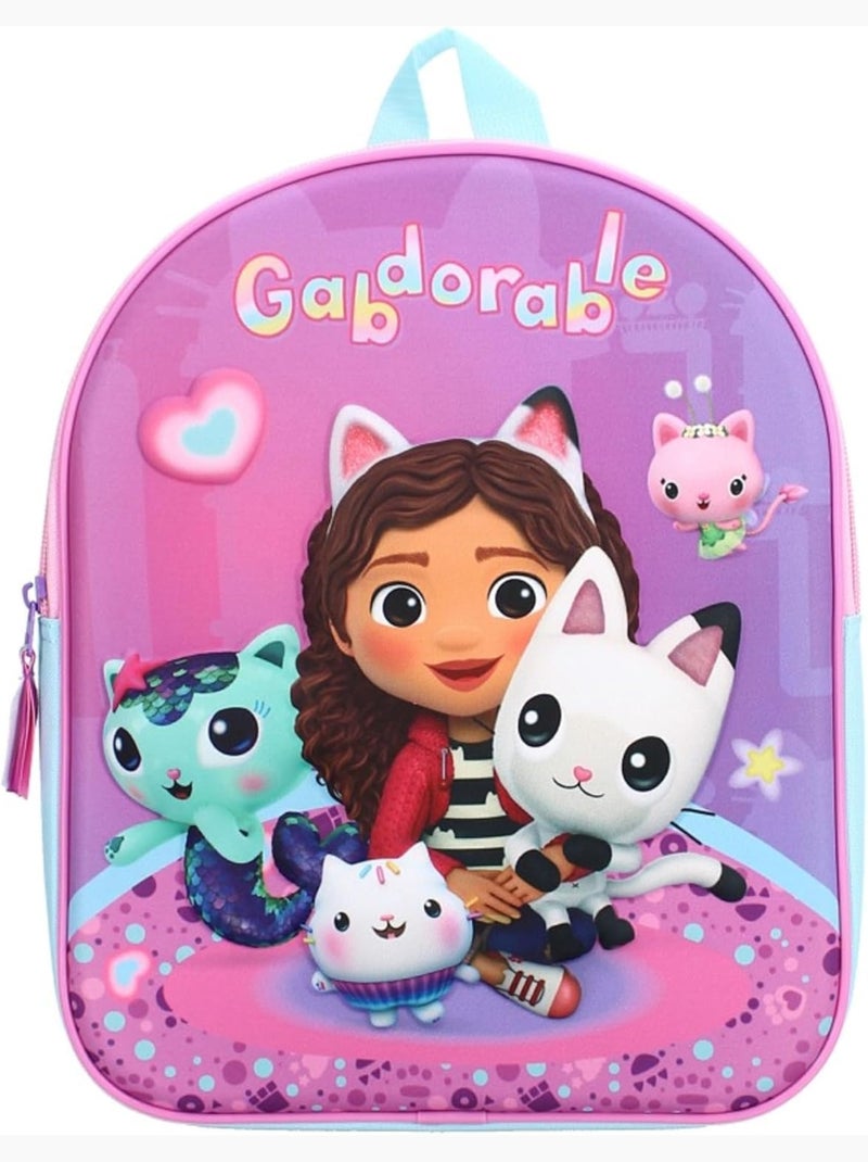 Zaino per bambini Gabby e la casa magica per la scuola dell'infanzia Rosa - Kiabi