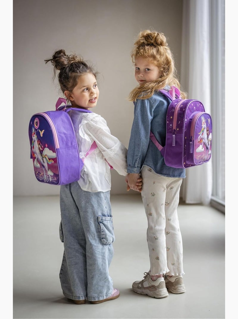 Zaino per bambini Unicorn Academy per la scuola dell'infanzia Viola - Kiabi