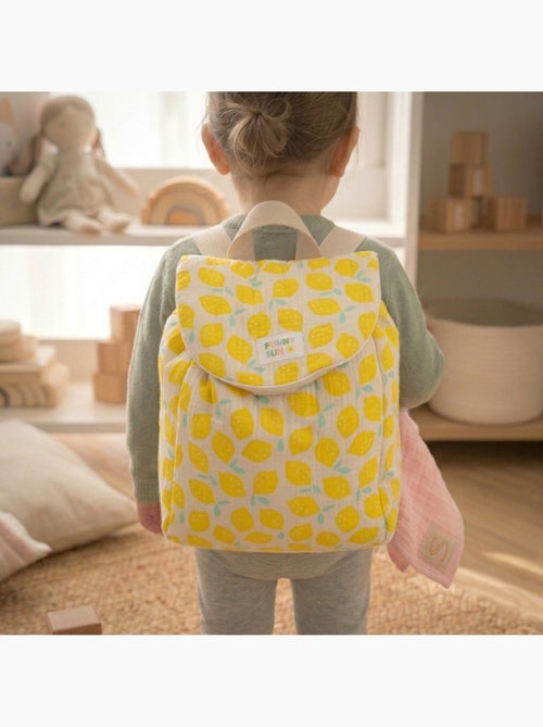 Zaino per la scuola materna in cotone con stampa a - SAUTHON - Kiabi