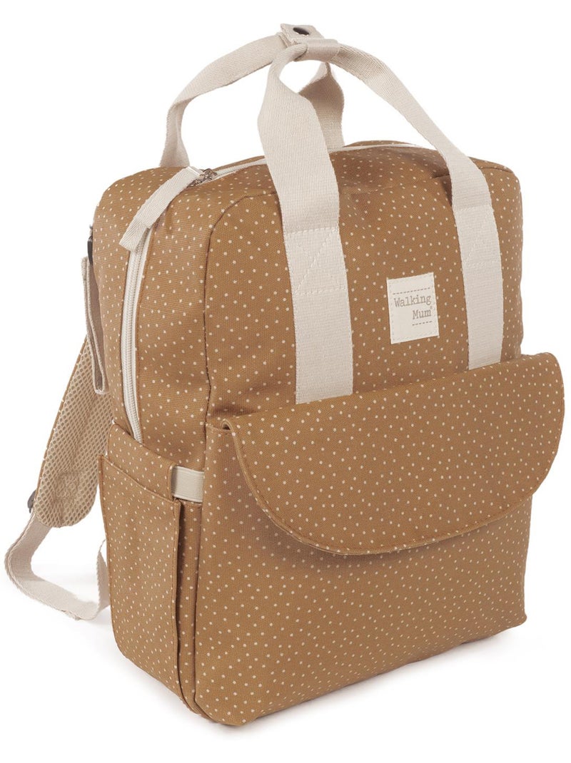 Zaino per pannolini in cotone | Walking Mum Marrone chiaro - Kiabi