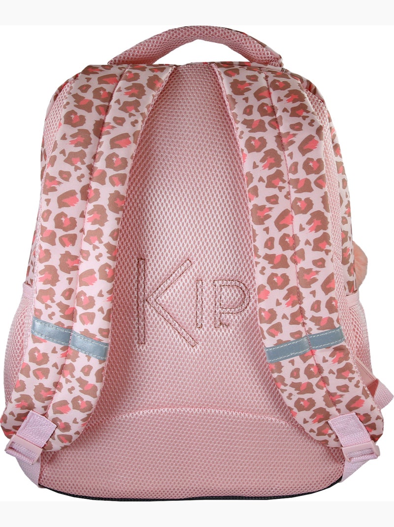 Zaino scolastico bambina KIP Graou 2 scomparti rosa motivo leopardato Multicolore - Kiabi