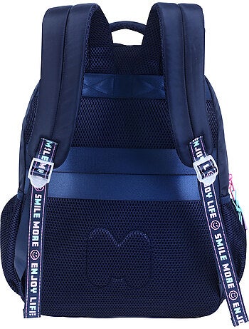 Zaino scolastico bambina Marshmallow Pixelly 2 scomparti blu notte