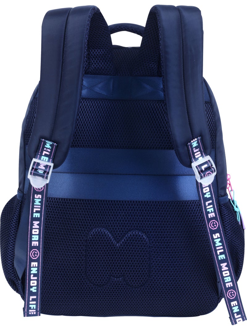 Zaino scolastico bambina Marshmallow Pixelly 2 scomparti blu notte Blu marino - Kiabi