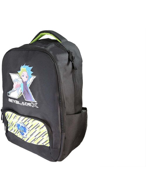 Zaino scolastico bambino Beyblade X 38 cm nero e verde 2 scomparti - Kiabi