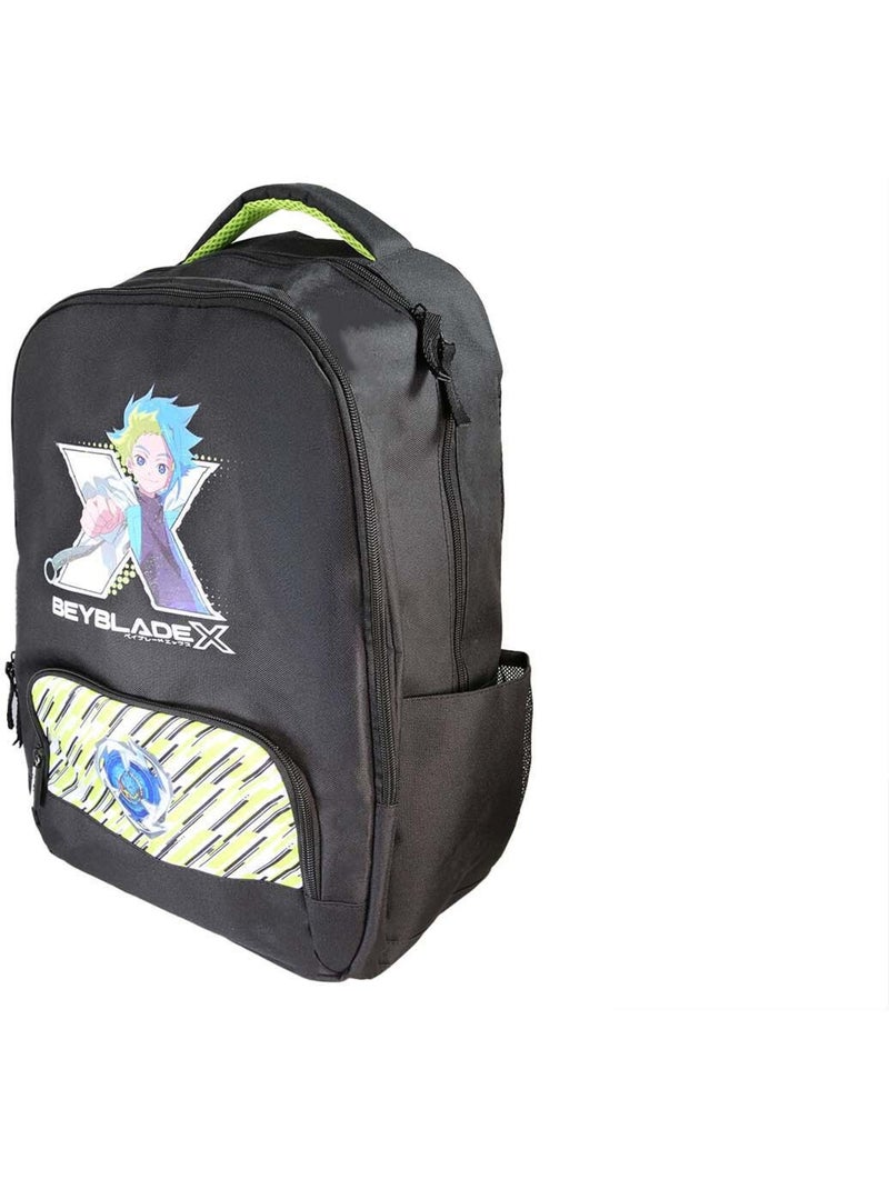 Zaino scolastico bambino Beyblade X 38 cm nero e verde 2 scomparti Multicolore - Kiabi