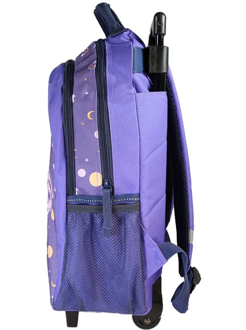 Zaino scolastico trolley bambina Cybel Unicorno viola 2 scomparti Blu marino - Kiabi