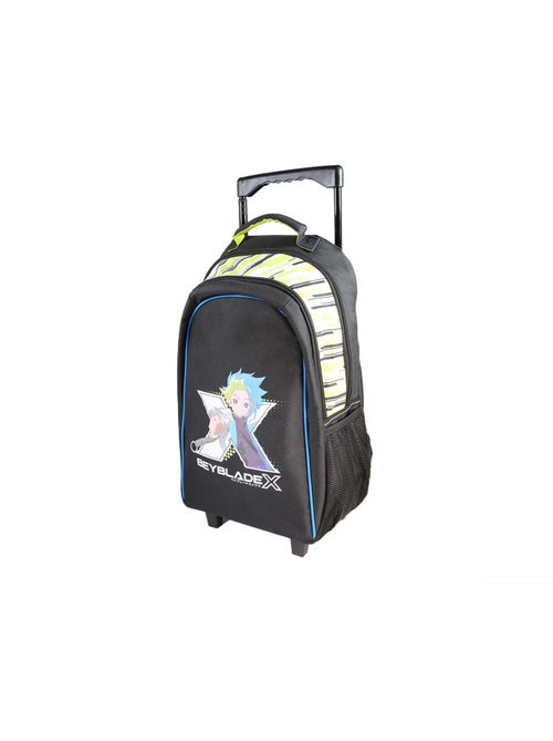 Zaino scolastico trolley bambino Beyblade X 38 cm nero e verde 2 scomparti - Kiabi Zaino scolastico trolley bambino Beyblade X 38 cm nero e verde 2 scomparti - Kiabi