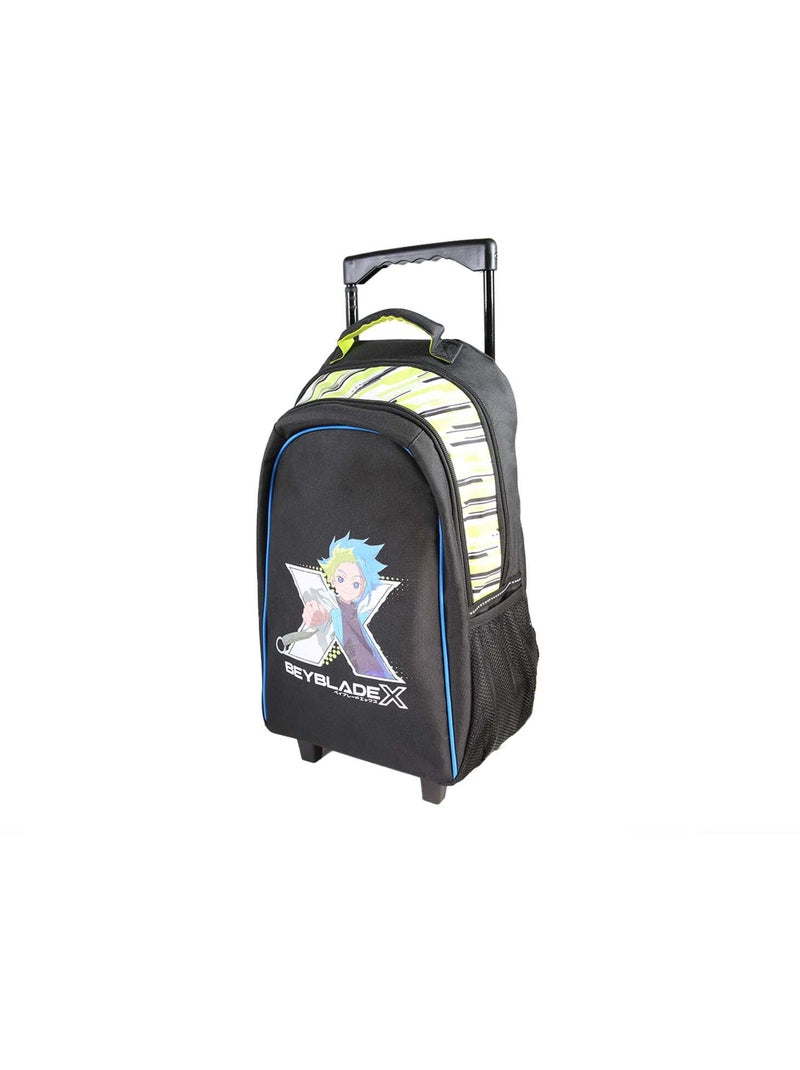Zaino scolastico trolley bambino Beyblade X 38 cm nero e verde 2 scomparti Multicolore - Kiabi