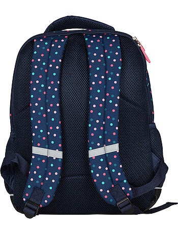 Zaino scuola 2 scomparti KIP Girl You Rock blu navy