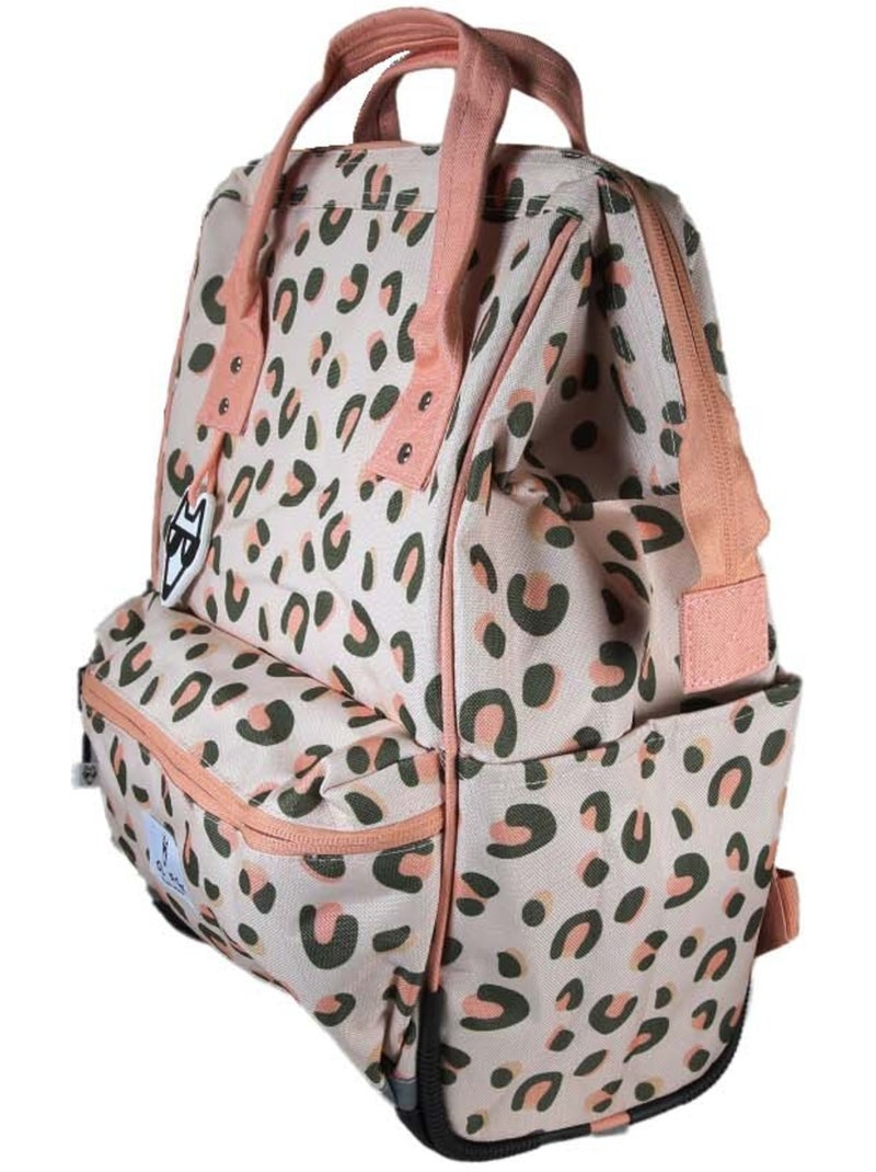 Zaino scuola bambina 1 scomparto POL FOX Crush rosa motivo leopardo Rosa - Kiabi