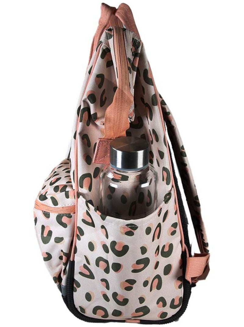 Zaino scuola bambina 1 scomparto POL FOX Crush rosa motivo leopardo Rosa - Kiabi