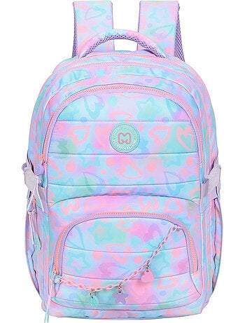 Zaino scuola bambina 2 scomparti MARSHMALLOW Funny Love rosa