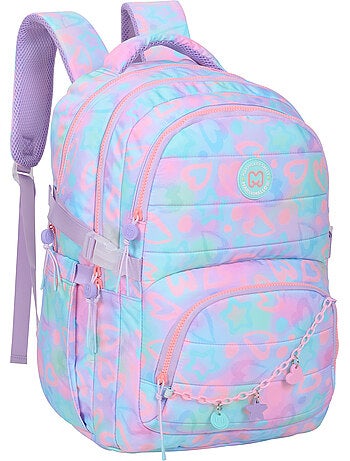 Zaino scuola bambina 2 scomparti MARSHMALLOW Funny Love rosa