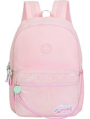 Zaino scuola bambina 2 scomparti MARSHMALLOW Grace Pink rosa pastello