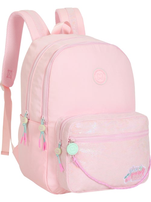 Zaino scuola bambina 2 scomparti MARSHMALLOW Grace Pink rosa pastello - Kiabi
