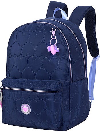 Zaino scuola bambina 2 scomparti MARSHMALLOW Heartsy nero