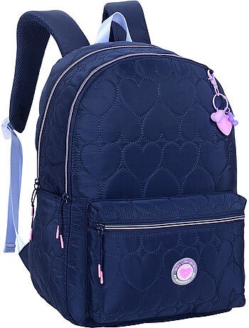 Zaino scuola bambina 2 scomparti MARSHMALLOW Heartsy nero
