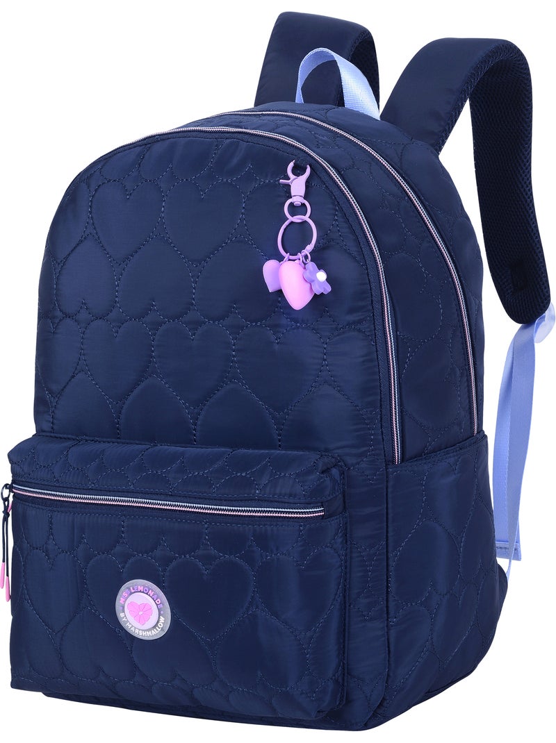 Zaino scuola bambina 2 scomparti MARSHMALLOW Heartsy nero Nero Nero - Kiabi