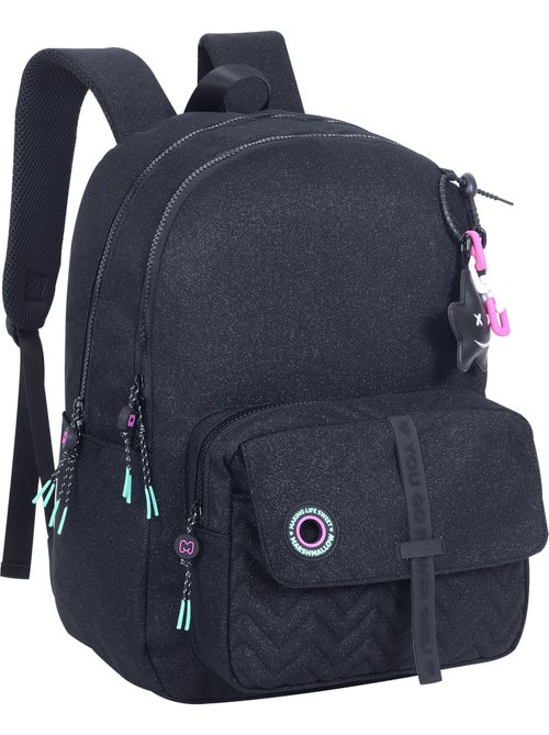 Zaino scuola bambina 2 scomparti MARSHMALLOW Nighty nero - Kiabi