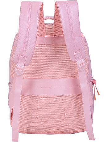 Zaino scuola bambina 2 scomparti MARSHMALLOW Platinum rosa iridescente