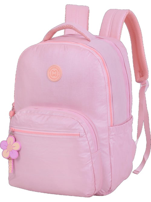 Zaino scuola bambina 2 scomparti MARSHMALLOW Platinum rosa iridescente - Kiabi