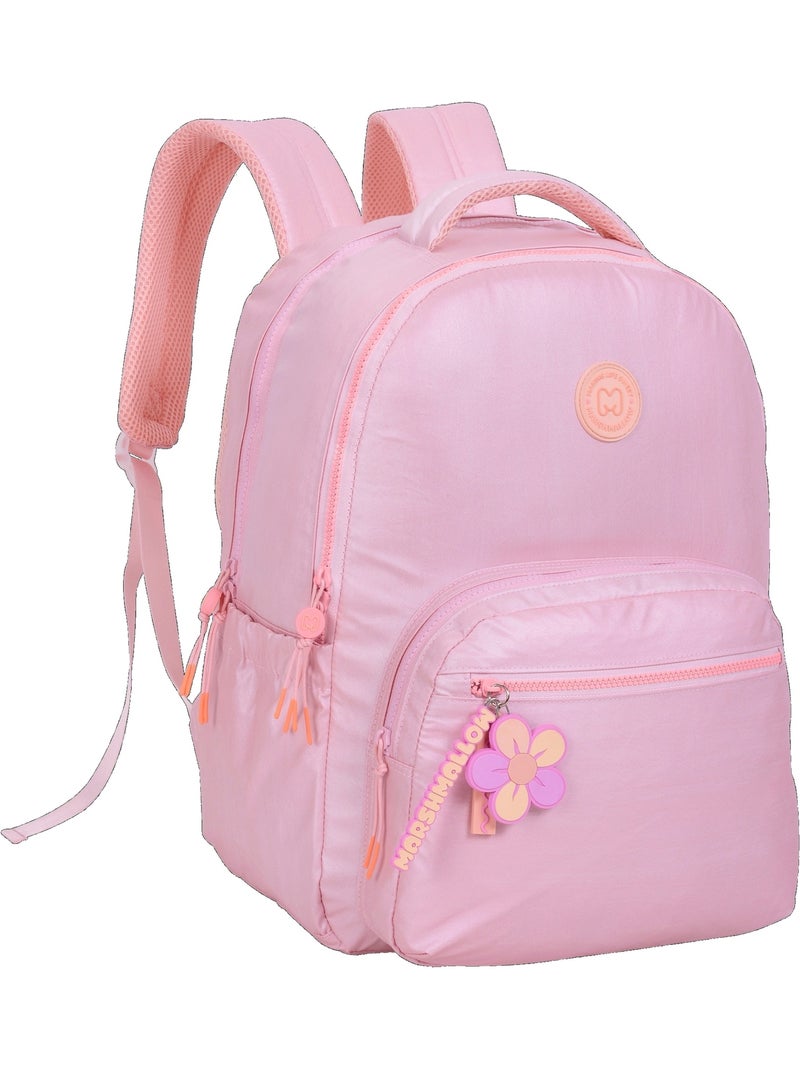 Zaino scuola bambina 2 scomparti MARSHMALLOW Platinum rosa iridescente Rosa - Kiabi