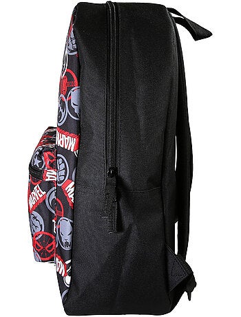 Zaino scuola bambino 1 scomparto MARVEL nero rosso