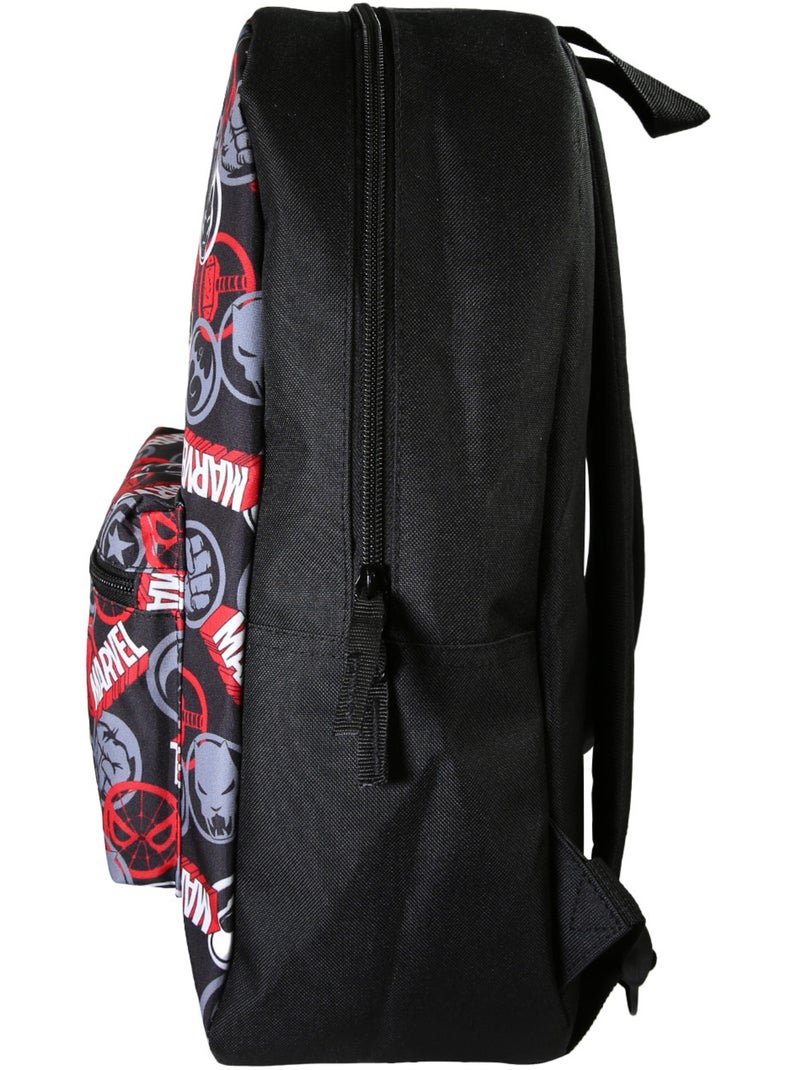 Zaino scuola bambino 1 scomparto MARVEL nero rosso Nero Multicolore - Kiabi