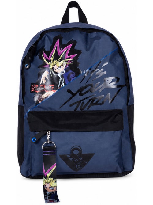 Zaino scuola bambino 1 scomparto YU-GI-OH Your Turn blu - Kiabi