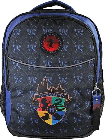 Zaino scuola bambino 2 scomparti HARRY POTTER blu nero