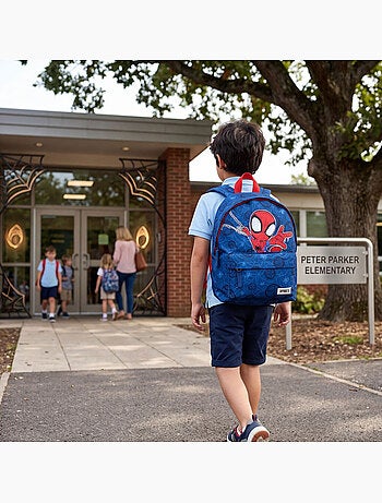 Zaino Spidey per bambini 31 cm blu 2 scomparti 200-4233 SPIDEY