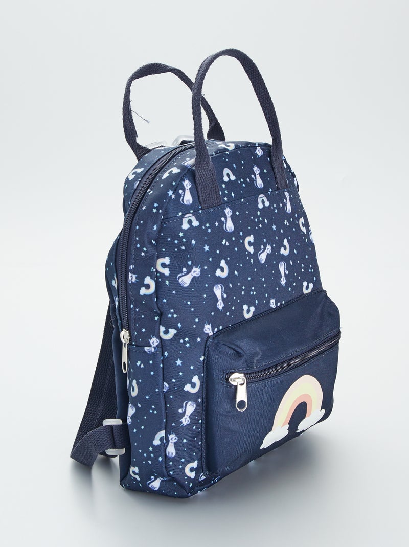 Zaino stampa arcobaleno BLU - Kiabi