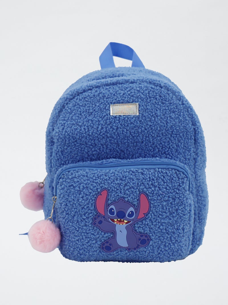 Zaino 'Stitch' effetto montone blu - Kiabi