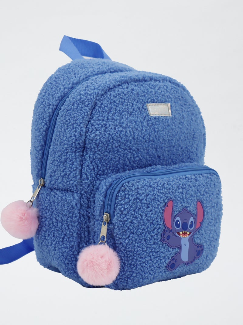 Zaino 'Stitch' effetto montone blu - Kiabi