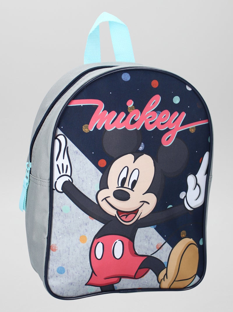 Topolino Music Zaino Basic - Zaino Scolastico Con Tasche Laterali E Cinghia Per Trolley