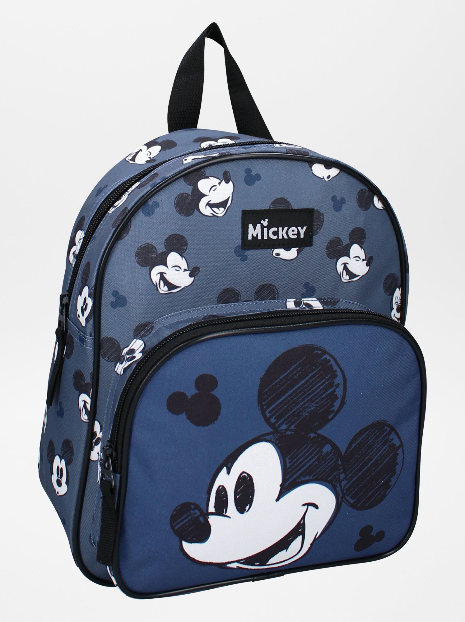 Topolino Music Zaino Basic - Zaino Scolastico Con Tasche Laterali E Cinghia Per Trolley