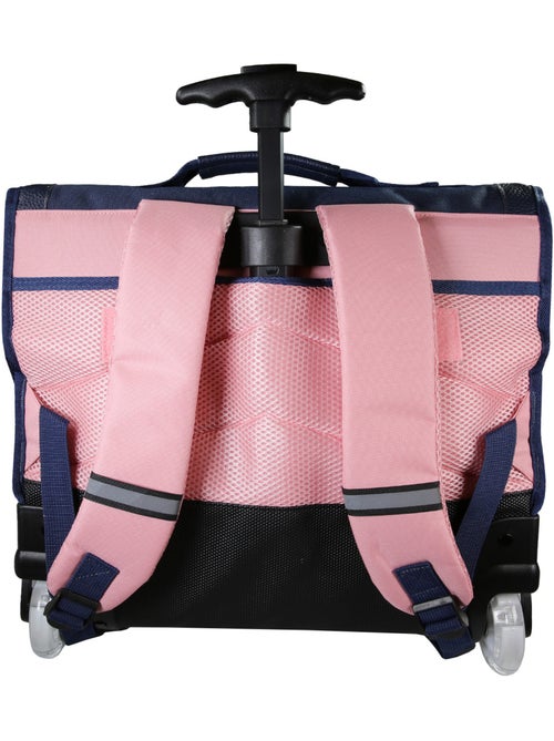 Zaino trolley da bambina Phileas Cigno da 41 cm – 2 scomparti – Blu e rosa - Kiabi