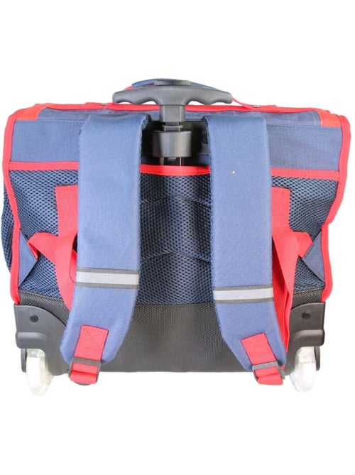 Zaino trolley da bambino Phileas Auto da 41 cm – 2 scomparti – Blu e rosso - Kiabi