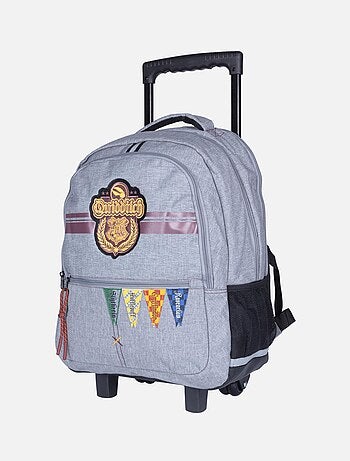 Zaino trolley scuola 2 scomparti HARRY POTTER University grigio