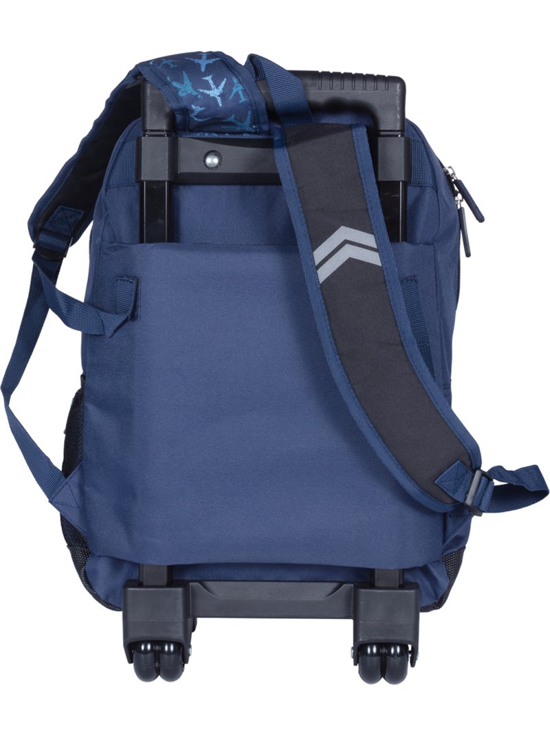 Zaino trolley scuola 2 scomparti KIP Aviator blu Blu - Kiabi
