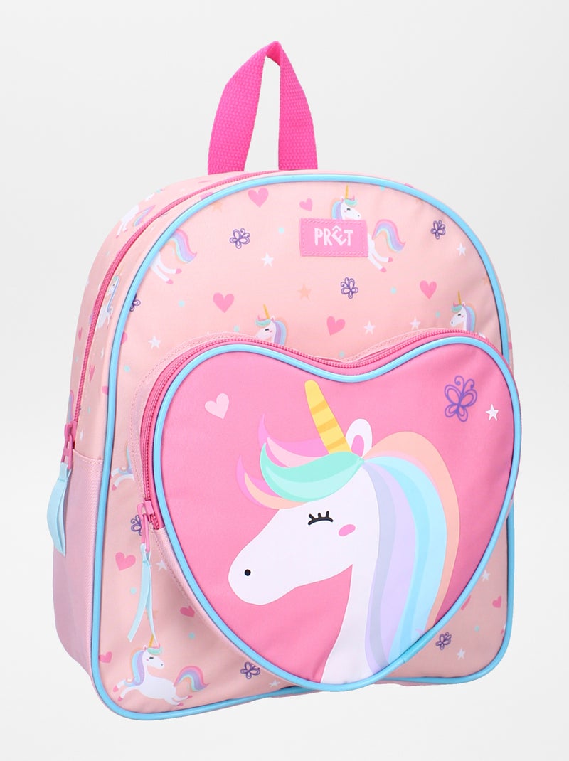 Zaino Unicorno con tasca a cuore ROSA - Kiabi
