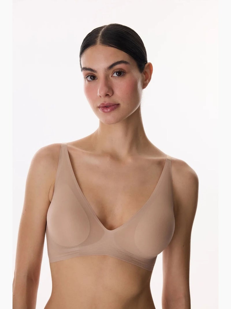 Zerogram decolette reggiseno imbottito penti Beige argilla - Kiabi
