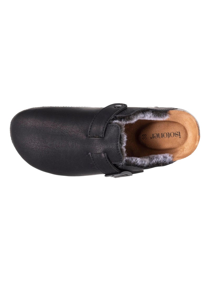 Zoccoli foderato, suola extra-flex, leggero, toppa comfort sul tallone  Isotoner Nero - Kiabi