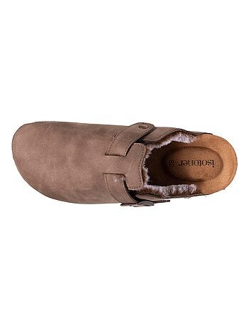 Zoccoli foderato, suola extra-flex, leggero, toppa comfort sul tallone Isotoner