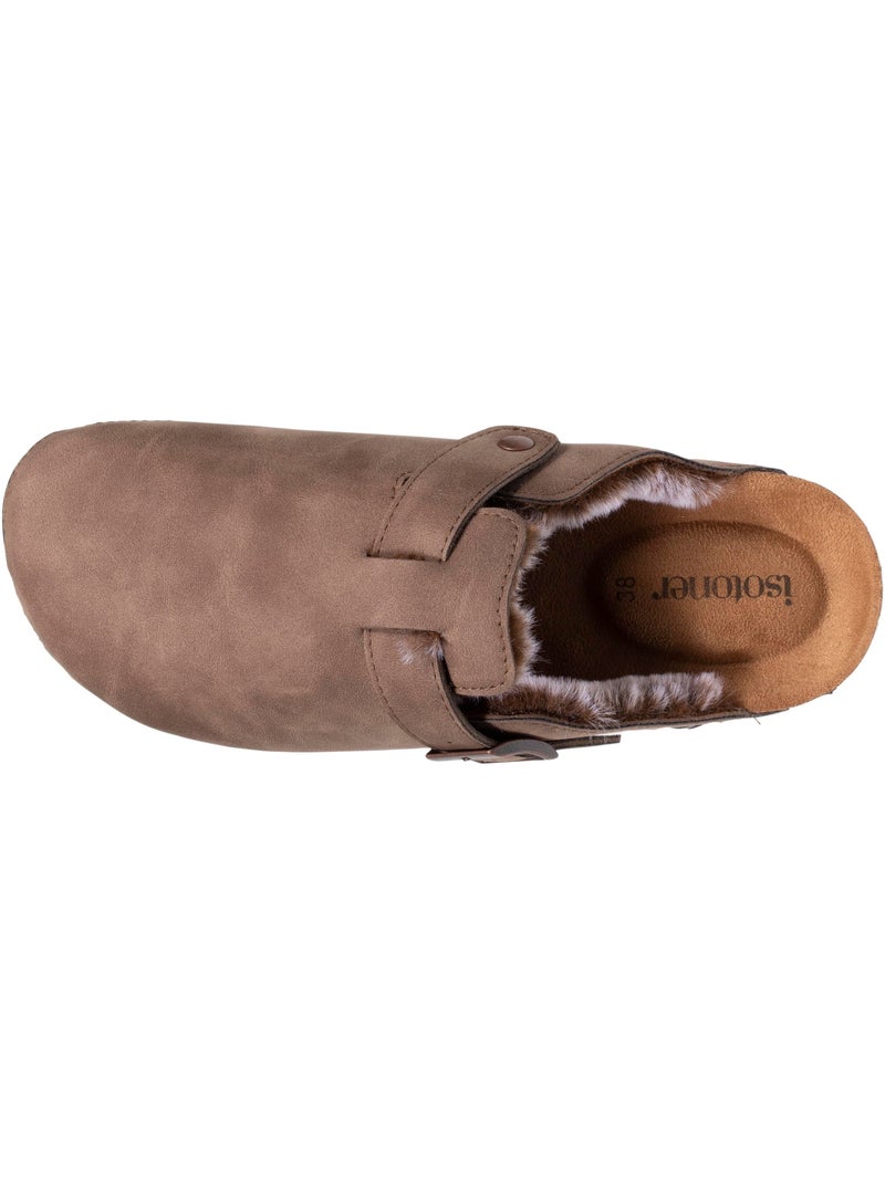 Zoccoli foderato, suola extra-flex, leggero, toppa comfort sul tallone Tortora - Kiabi