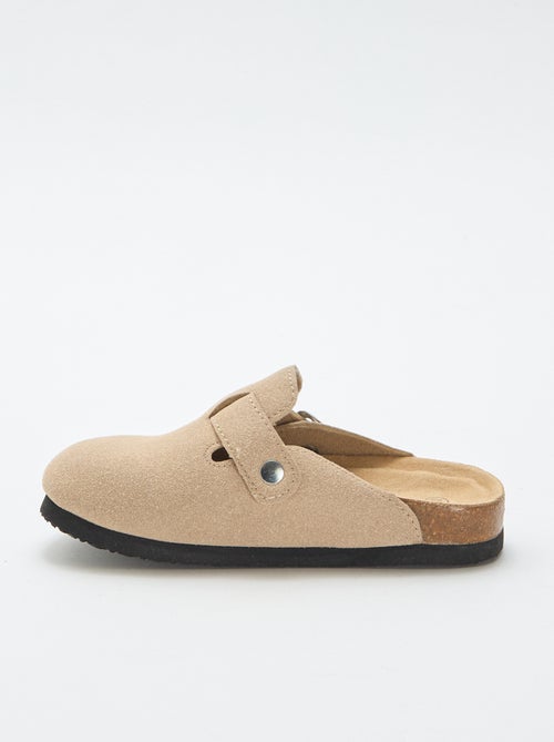 Zoccoli in scamosciato con fibbia - Kiabi