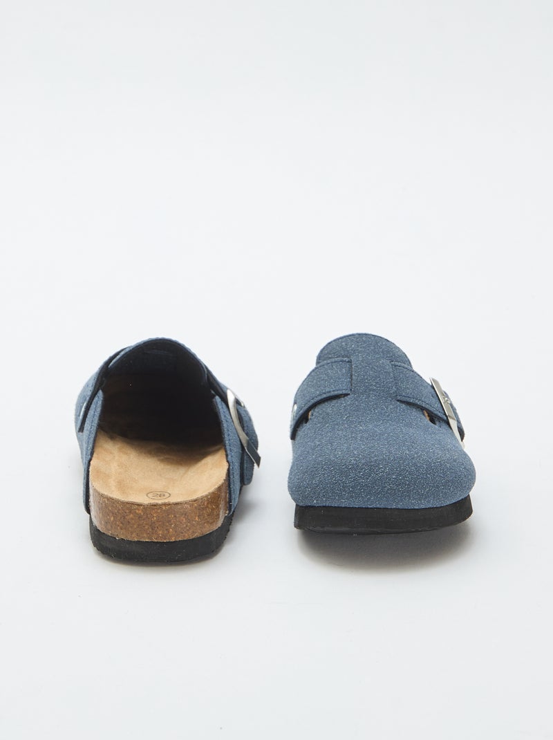 Zoccoli in scamosciato con fibbia Blu - Kiabi