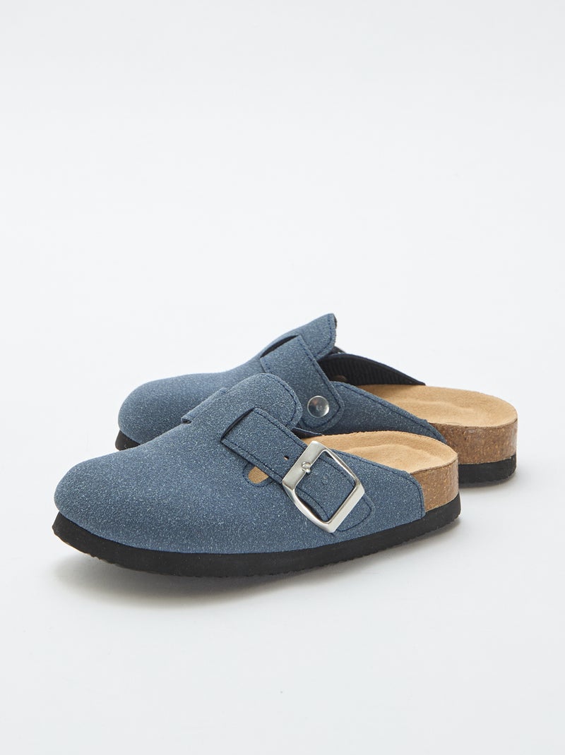 Zoccoli in scamosciato con fibbia Blu - Kiabi