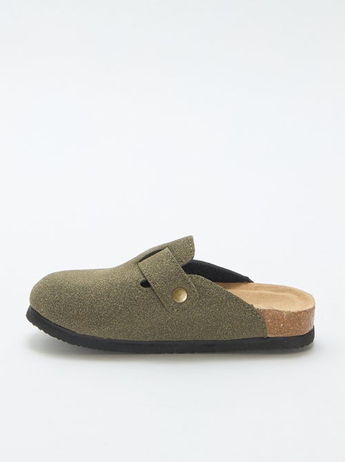 Zoccoli in scamosciato con fibbia - Kiabi